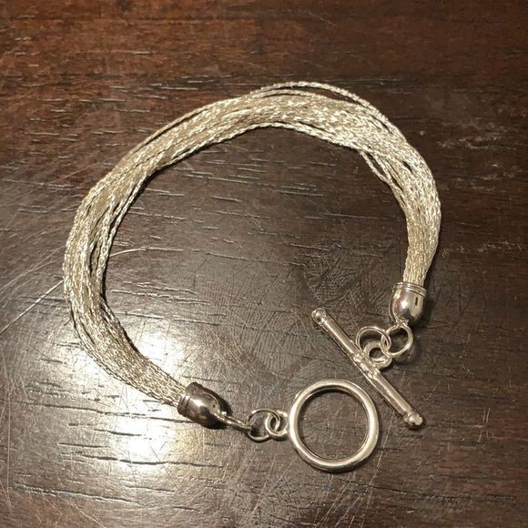 ❌Silver Multi Strand Chain Bracelet - Picture 1 of 9